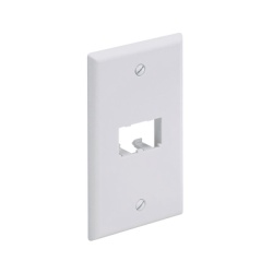 PANDUIT CFP2WH Placa de Pared Vertical Clasica Salida Para 2 Puertos Mini-Com Color Blanco
