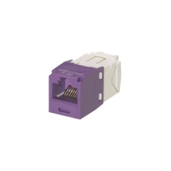 PANDUIT CJ688TGVL Conector Jack RJ45 Estilo TG Mini-Com Categoria 6 de 8 Posiciones y 8 Cables Color Violeta