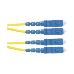 PANDUIT F923RSNSNSNM005 Jumper de Fibra Optica Monomodo 9/125 OS2 SC-SC Duplex OFNR (Riser) Color Amarillo 5 Metros (16.40 Pies)