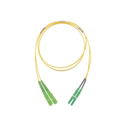 PANDUIT F92ERANB1SNM002 Jumper de Fibra Optica Monomodo 9/125 OS2 SC/APC-LC/APC Duplex OFNR (Riser) Color Amarillo 2 Metros (6.56 Pies)