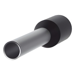 PANDUIT FSD78-10-D Ferrule Aislado PAN-TERM para Cable 16 AWG Largo 16.5mm DIN Color Negro. Paquete 500 Piezas