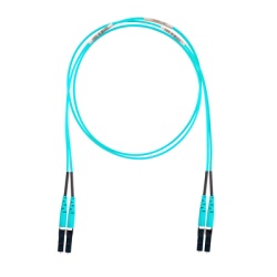 PANDUIT FZ2ERLNLNSNM008 Jumper de Fibra Optica Multimodo 50/125 OM4 LC-LC Duplex OFNR (Riser) Color Aqua 8 Metros (26.25 Pies)