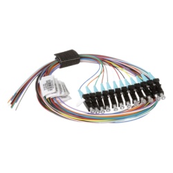 PANDUIT FZTBN1NNNSZM001 Kit de 12 Pigtails con Conector LC Multimodo 50/125 OM4 900um de 1 Metro (3.28 Pies)