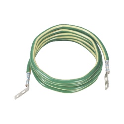PANDUIT GJ672UH Jumper para Aterrizar Equipos 6 AWG con Terminal Doblada a 45 Grados Para Conexion a Tierra y Terminal Recta Para Equipos 1.8m de Largo