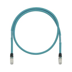 PANDUIT ISTPH6X2.5MTL Patch Cord Cat6A de Grado Industrial 600V Blindado SF/UTP Calibre 26 AWG Color Aqua 2.5 Metros (8.20 Pies)