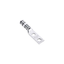 PANDUIT LCC1/0-14AW-X Terminal de Compresion de Barril Largo de Dos Orificios de 1/4 para Cable 1/0 AWG Espacios Entre Orificios de 0.63in