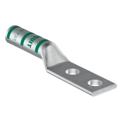 PANDUIT LCC2-14A-Q Zapata de compresion LCC2-14A-Q para cal. 2 Awg Doble barreno para tornillo prisionero de 1/4 Espaciado de orificio 16 mm 1 Pz