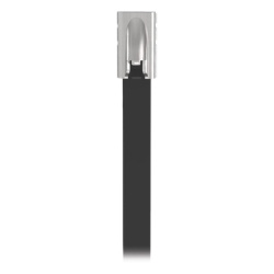 PANDUIT MLTFC6S-CP316 Cincho Pan-Steel? de Acero Inoxidable 316 de 521mm largo x 4.6mm ancho Color Negro Exterior Resistente a Rayos UV Paquete de 100pz