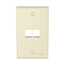 PANDUIT NK2FNEI Placa de Pared Vertical Salida Para 2 Puertos Keystone Color Marfil