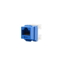 PANDUIT NK688MBU Conector Jack Estilo 110 (de Impacto) Tipo Keystone Categoria 6 de 8 Posiciones y 8 Cables Color Azul