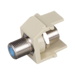 PANDUIT NKFEI Modulo Acoplador Coaxial Tipo F Keystone de 75 Ohms 3.0 GHz Color Marfil
