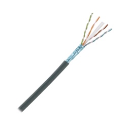 PANDUIT PFO6X04BL-CEG Bobina de Cable Planta Externa con Gel de 4 Pares Cat6A Blindado F/UTP Color Negro 305 Metros (1000 Pies)