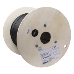 PANDUIT PUO6C04BL-CEG Bobina de Cable UTP de 4 Pares PanNet Para Exterior con Gel Cat6 (23 AWG) Industrial para Climas Extremos Color Negro 305 Metros (1000 Pies)