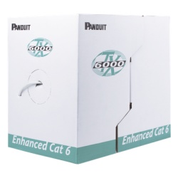 PANDUIT PUR6004IG-ME Bobina de Cable UTP 305 Metros (1000 Pies) de Cobre TX6000? PanNet Reelex Gris Categoria 6 Mejorado (23 AWG) PVC (CMR Riser) de 4 Pares