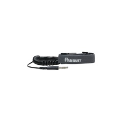 PANDUIT RGESDWS Pulsera Anti Descargas Electrostatica (ESD) de Tela Ajustable con Cable en Espiral de 1.82 Metros (6 Pies)