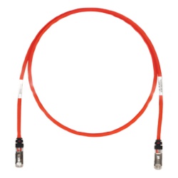 PANDUIT STP6X5RD Patch Cord Cat6A Blindado S/FTP CM/LS0H 1.52 Metros (5 Pies) Color Rojo