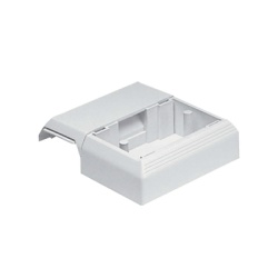 PANDUIT T45WCIW Caja Superficial Con Bisagras de Instalacion a Presion Para Canaletas T45 Material PVC Rigido Color Blanco Mate