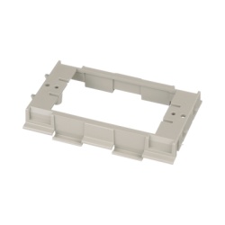 PANDUIT T70DB-X Soporte para Montaje de Faceplates en Canaleta T70 de PVC Rigido Color Gris Internacional