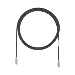 PANDUIT UTP28SP7BL Cable de Parcheo TX6 UTP Cat6 Diametro Reducido (28AWG) Color Negro 2.13 Metros (7 Pies)