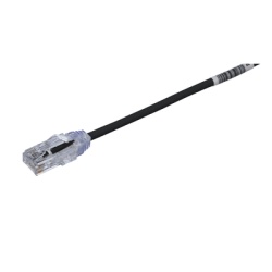 PANDUIT UTP28X0.5MBL Cable de Parcheo UTP Cat6A CM/LSZH Diametro Reducido (28AWG) Color Negro 0.5 Metros (1.64 Pies)