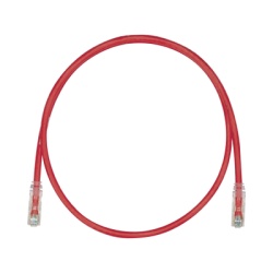 PANDUIT UTPSP5RDY Cable de Parcheo TX6 UTP Cat6 24 AWG CM Color Rojo 1.52 Metros (5 Pies)