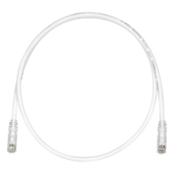 PANDUIT UTPSP7Y Cable de Parcheo TX6 UTP Cat6 24 AWG CM Color Blanco Mate 2.13 Metros (7 Pies)
