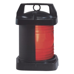 PERKO 1372-RE0-BLK Luz de navegacion con lente en color rojo con arco de visibilidad: 112-1/2°