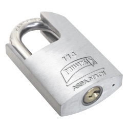 PHILLIPS-ASSA ABLOY MX2419 Candado Metalico Robusto para Puertas / Llave PH-52 para 5 pernos de combinacion / Diseno Anti-palanca con Gancho Protegido.