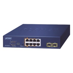 PLANET GSD-1022UP Switch PoE No Administrable de Escritorio 2 Puertos Gigabit 802.3bt 4 Puertos Gigabit 802.3at 2 Puertos 10/100/1000 2 Puertos SFP Gigabit.