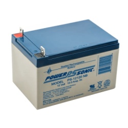 POWER SONIC PS-12120-NB1 Bateria 12V Recargable 12AH Para Respaldo Tecnologias AGM/VRLA 5 Anos Vida Util Terminales tipo NB1 Reconocida UL Sin Mantenimiento Sin Derrames