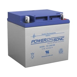 POWER SONIC PS-12400-NB4 Bateria 12V 40AH Para Respaldo Tecnologias AGM/VRLA 5 Anos Vida Util Terminales NB4 Reconocida UL