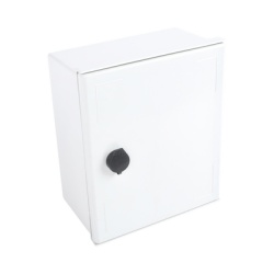 PRECISION PST-2530-14P Gabinete de Poliester IP65 Uso en Intemperie (250 x 300 x 140 mm) con Placa Trasera Interior de Plastico (Incluye Chapa y Llave).
