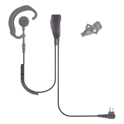 PRYME SPM-300EBILS MICROFONO DE SOLAPA ESTILO GANCHO P/ICOM ICF-11/ 14/ 3021/ 3013/ 3103/ 3003. Se fija al equipo con tornillos.