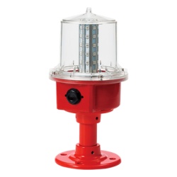 QLIGHT SAOL2P-24-R Luz de Obstruccion de Aviacion LED de Baja Intensidad Tipo A Color Rojo 24 VCD Proteccion IP66 y Grado ICAO
