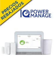 QOLSYS QLS2480013 QOLSYS IQ4HUB POWER MANAGE PACK - Paquete que contiene Sistema de Alarma IQ4 HUB autocontenido con pantalla tactil de 7" 1 sensor PIR inalambrico PGP9914 y 2 sensores magneticos in