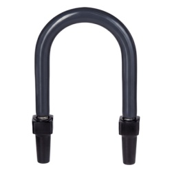 RAWELT AU-112-PC Abrazadera U de Pata Larga con Recubrimiento de PVC para Tubo de 1 1/4" (32 mm).