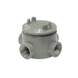 RAWELT GRX-0449 Caja para areas peligrosas con Tapa / Tipo GRX de 1/2" (13 mm) / Con 4 salidas.