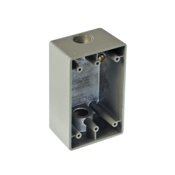 RAWELT RR-0471 Caja Condulet FS de 3/4" (19.05 mm) con dos bocas a prueba de intemperie.