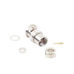RF INDUSTRIES LTD RFB-1701-D Conector BNC Macho de Rosca para Ensamblar en Cable RG-59/U Niquel/ Oro/ Teflon.