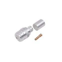 RF INDUSTRIES LTD RFN-1028-SI Conector N Hembra de Anillo Plegable para Cables 9913 8214 LMR-400 RG8/U-SYS RFLASH-1113 Plata/ Oro/ Teflon.