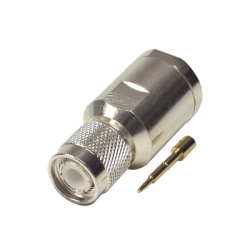 RF INDUSTRIES LTD RFT-1201-SI Conector TNC Macho de Rosca en 50 Ohm para cable LMR-400 9913 8214 CNT-400 RG8/U-SYS RFLASH-1113 Plata/ Oro/ Teflon.