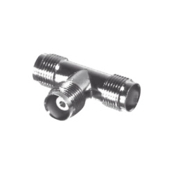RF INDUSTRIES LTD RFT-1229 Adaptador en T de Conector TNC Hembra a Doble TNC Hembra Niquel/ Oro/ Teflon.