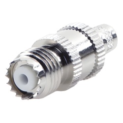 RF INDUSTRIES LTD RFU-601-1X Conector Mini-UHF Hembra en Linea de Anillo Plegable para Cable Coaxial RG-8/X 9258 LMR-240 Niquel/ Plata/ Teflon.