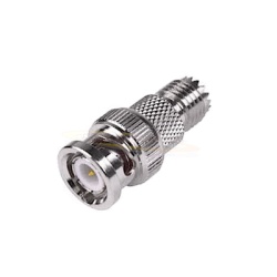 RF INDUSTRIES LTD RFU-627 Adaptador en Linea de Conector Mini-UHF Hembra a BNC Macho Niquel/ Oro/ Teflon.