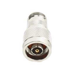 RF INDUSTRIES LTD RP-1016 Adaptador en Linea de Conector N Macho Inverso a N Hembra Niquel/ Oro/ Teflon.