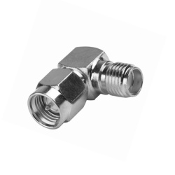 RF INDUSTRIES LTD RSA-3402 Adaptador en Angulo Recto de Conector SMA Macho a SMA Hembra Niquel/ Oro/ Teflon.