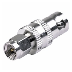 RF INDUSTRIES LTD RSA-3458 Adaptador en Linea de Conector SMA Macho a BNC Hembra Niquel/ Oro/ Teflon.
