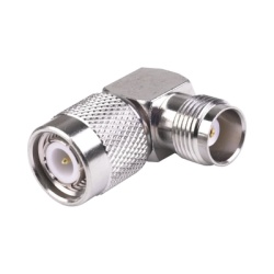 RF INDUSTRIES LTD RT-1227 Adaptador en Angulo Recto de TNC Hembra de Rosca Izquierda a TNC Macho en Rosca Izquierda Niquel/ Oro/ Teflon.