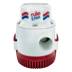 RULE 14A Bomba de Achique Sumergible Rule 14A / 3 700 GPH / 12V CD / Motor de Alta Eficiencia / Ejes de Acero Inoxidable / Proteccion Termica TCO / Certificacion CE e ISO 8849