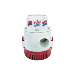 RULE 14A Bomba de Achique Sumergible Rule 14A / 3 700 GPH / 12V CD / Motor de Alta Eficiencia / Ejes de Acero Inoxidable / Proteccion Termica TCO / Certificacion CE e ISO 8849